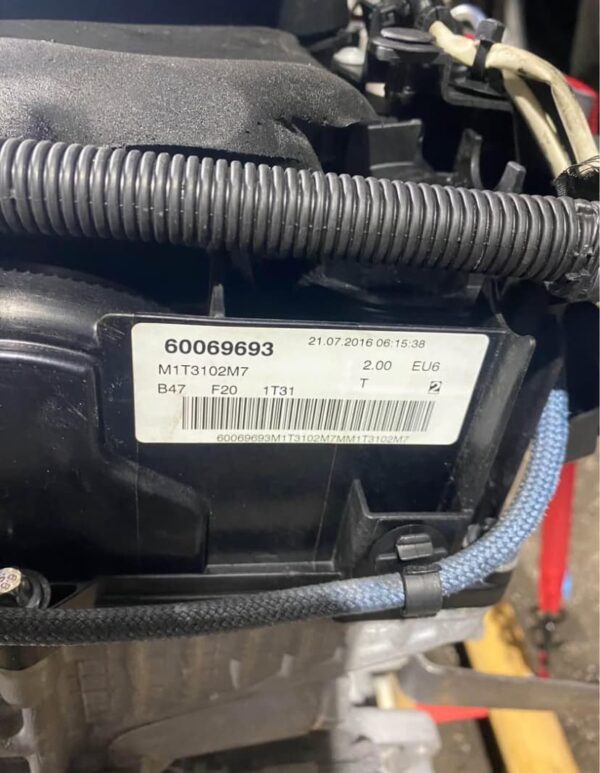 BMW 125d 2016 B47D30B EURO6 Engine