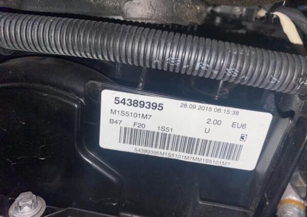 BMW 118D F20 B47D20A 2016 LCI Engine