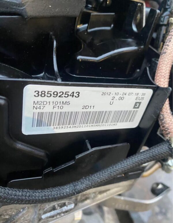 F10 525D N47D20D engine