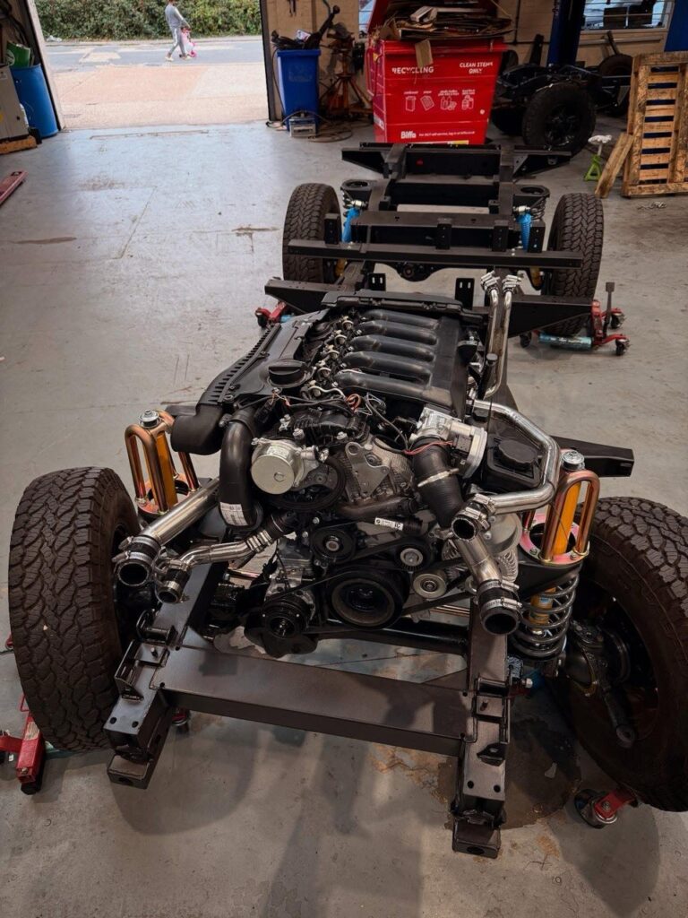 Defender M57 engine swap installation