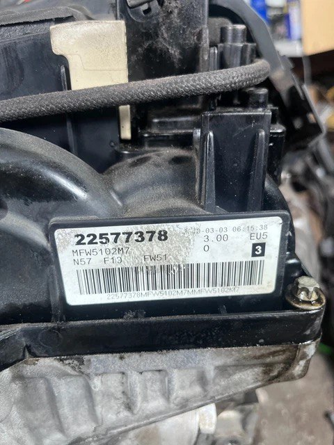 BMW F10 525d N57D30A Engine 2010
